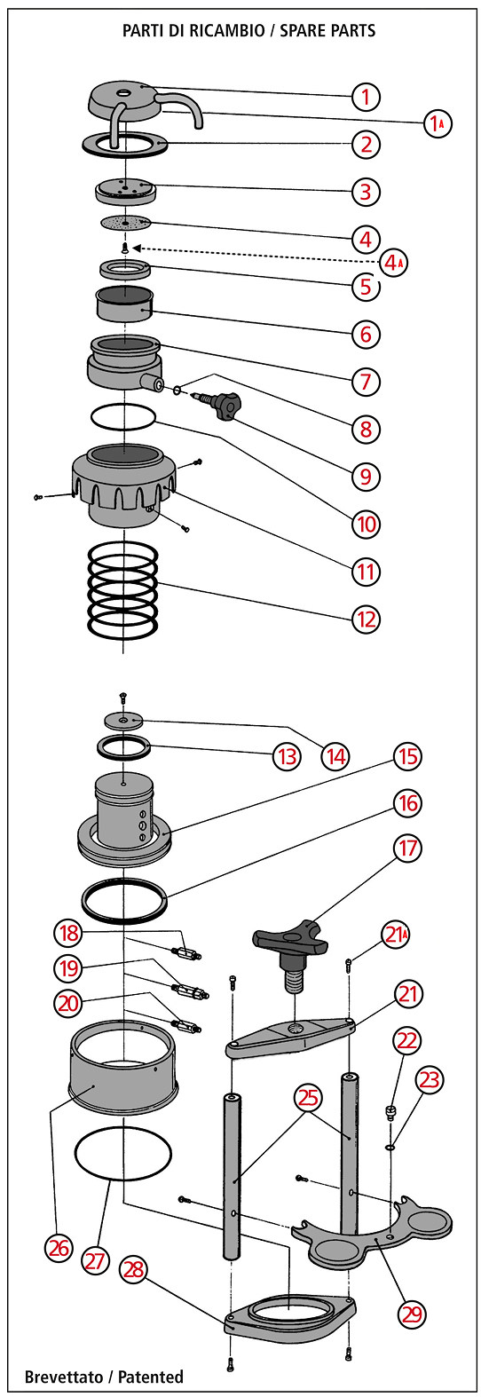 Espressomaschinen Ersatzteil: Dichtungssatz E61